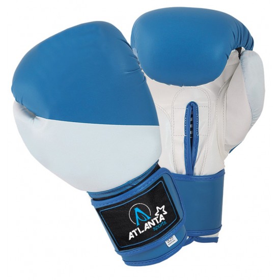 Pro Boxing Gloves Blue and White Design