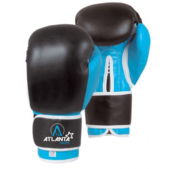 Synthetic Leather Training Glove SkyBlue / Black