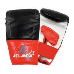 Pro Box  Pre-Shaped Leather Bag Mitts Red/White/Black