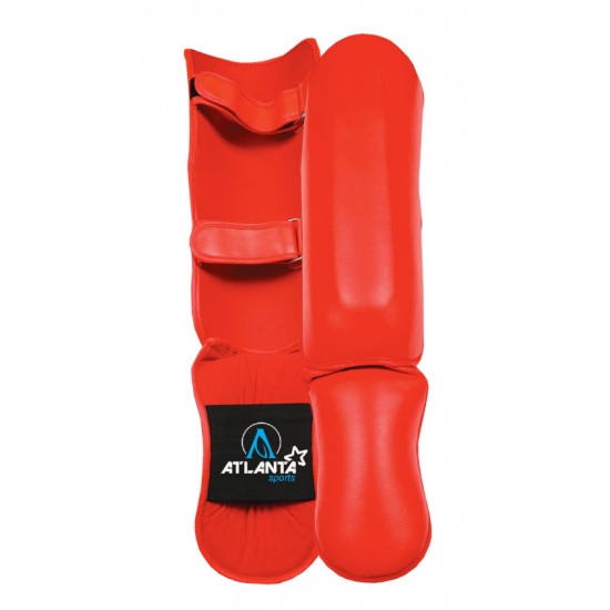 Shin In Step Boxing Protection Shin Guards Red Design