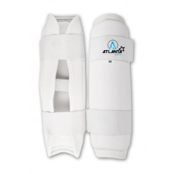 New Design White Shin In Step Guards High Quality Genunie Leather