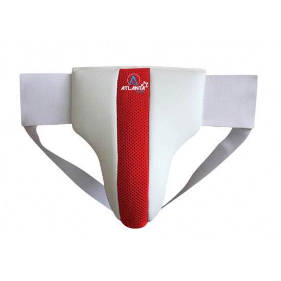 New Design Groin Guards White/Red